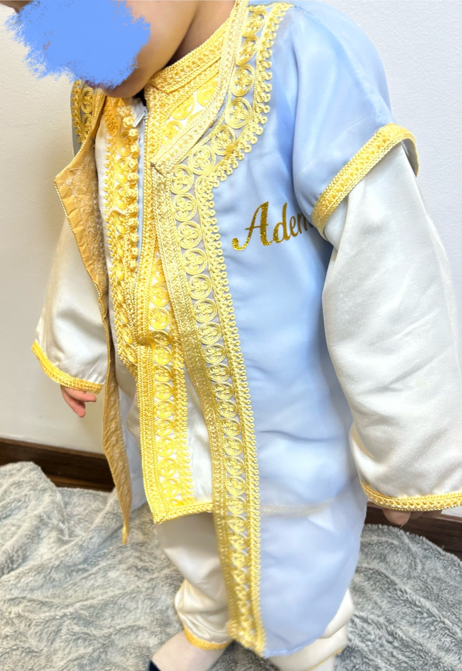 Jabador Royal Noh 3 pièces bleu ciel – Image 1