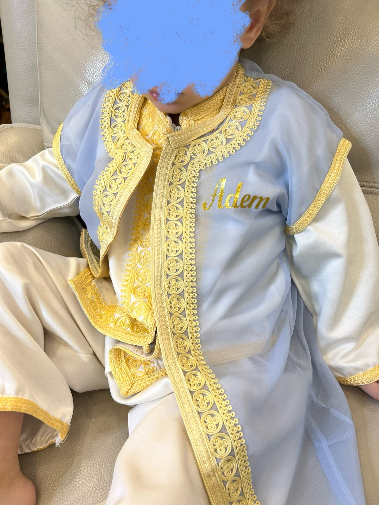 Jabador Royal Noh 3 pièces bleu ciel