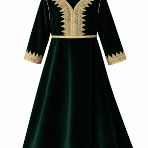 Caftan Héritag Vert Émeraude