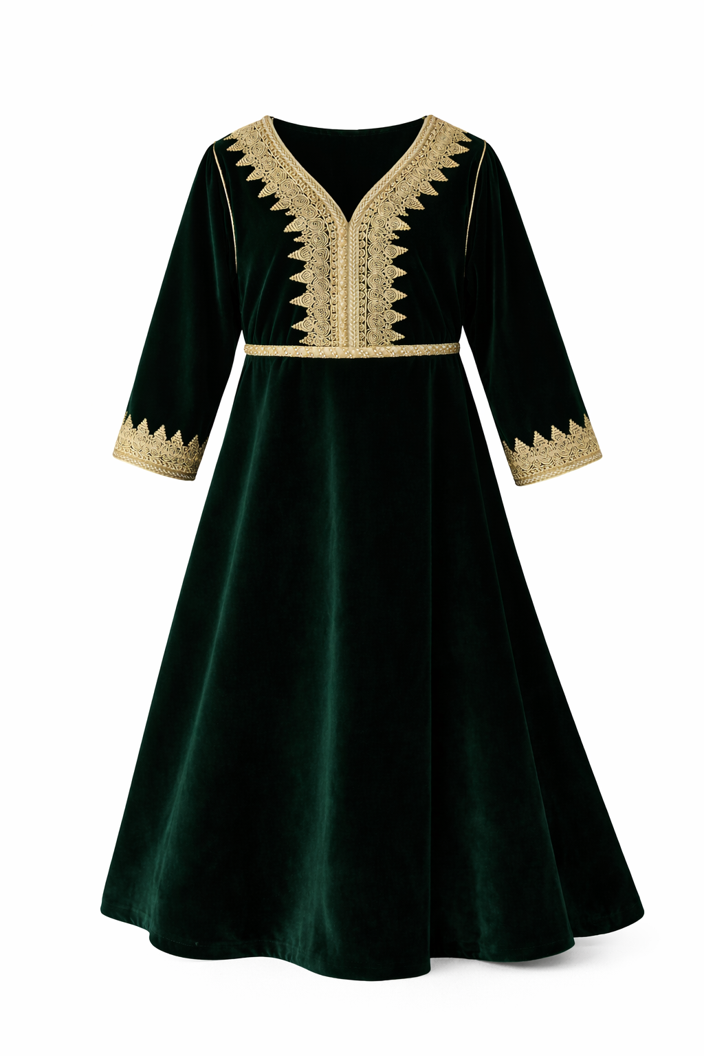 Caftan Héritag Vert Émeraude